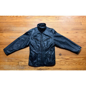 Wilsons Leather Mens Small Black Jacket 3M Thinsulate Insulated with Liner